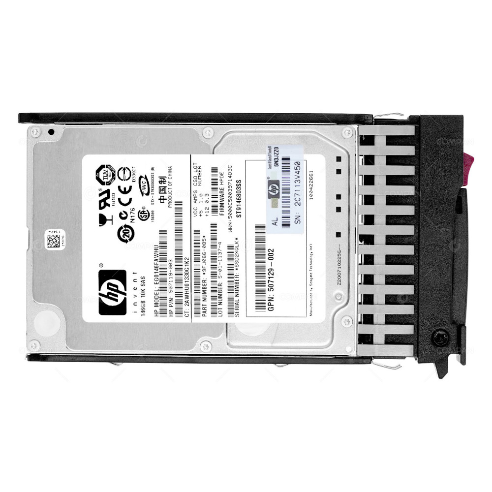 507283-001 HP HDD 146GB 10K SAS 6G DP 2.5" SFF HOT-SWAP