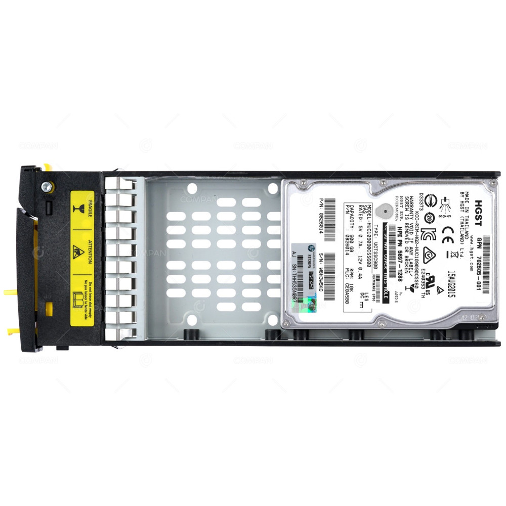 697389-001 HP HDD 900GB 10K SAS 6G 2.5 SFF HOT-SWAP FOR 3PAR 7200 7400