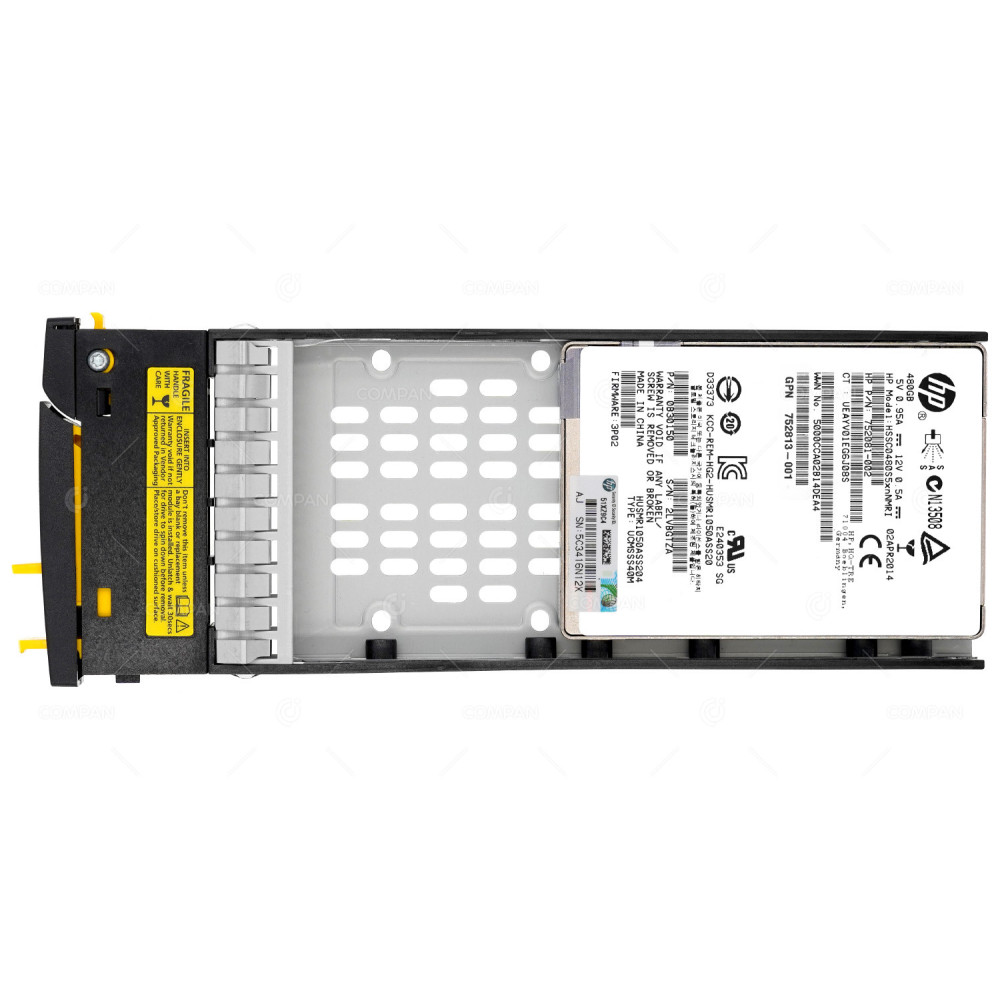 752840-001 HP SSD 480GB SAS 6G 2.5" SFF HOT-SWAP FOR 3PAR M6710 7200