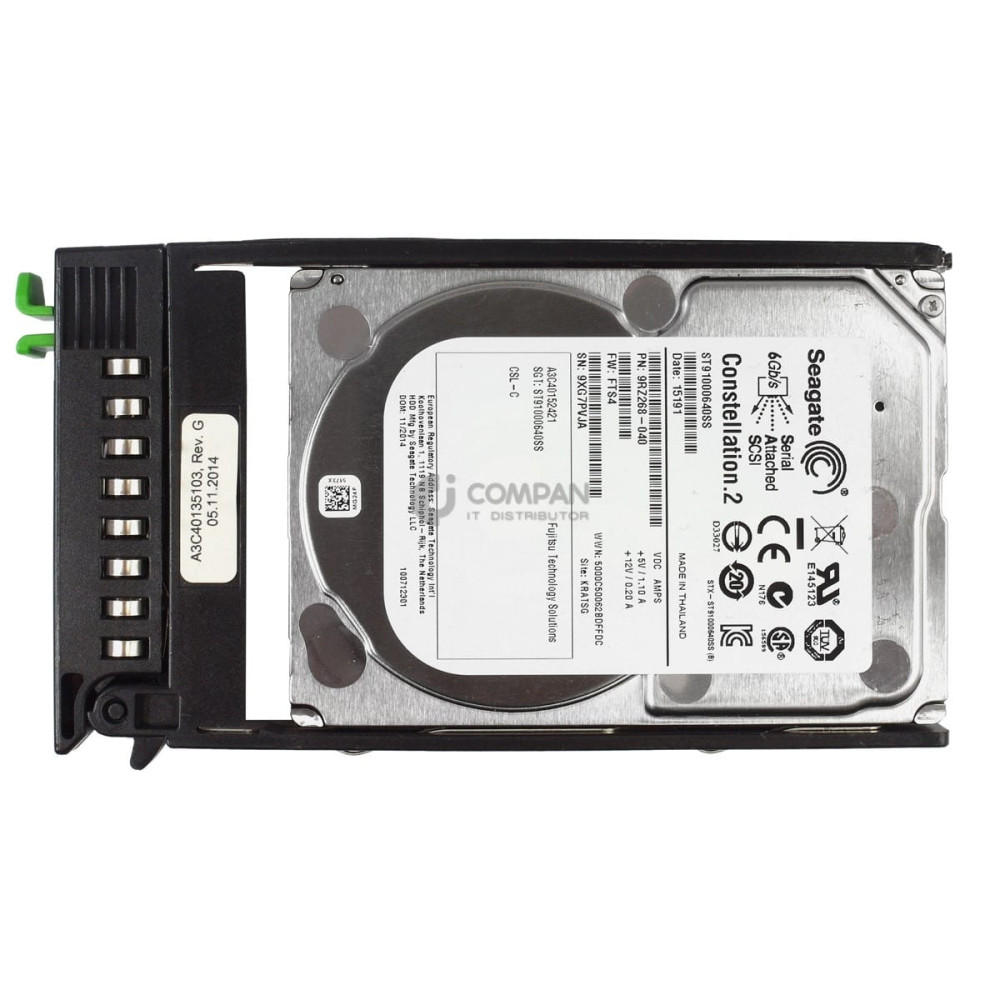 A3C40152421 FUJITSU HDD 1TB 7.2K SAS 6G 2.5" SFF HOT-SWAP