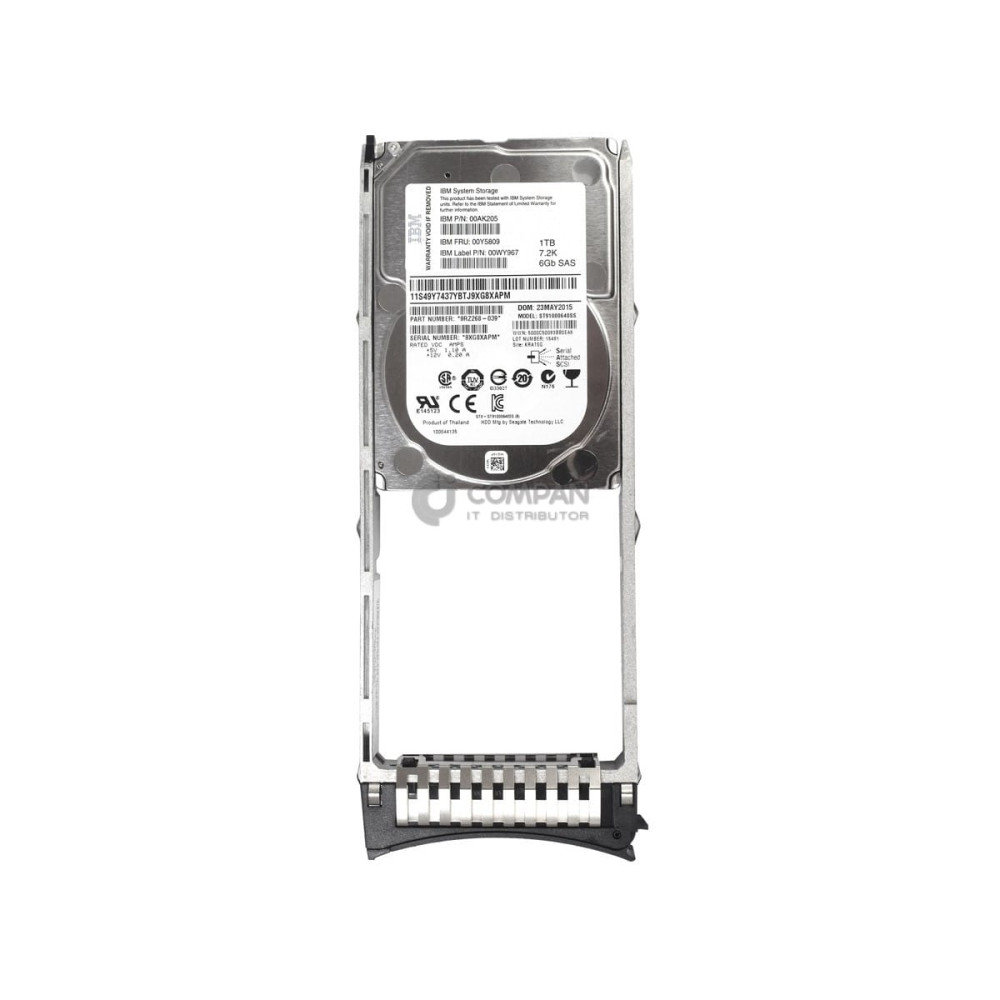 00Y5809 IBM HDD 1TB 7.2K NL-SAS 6G 2.5" SFF HOT-SWAP STORWIZE V5000 G1