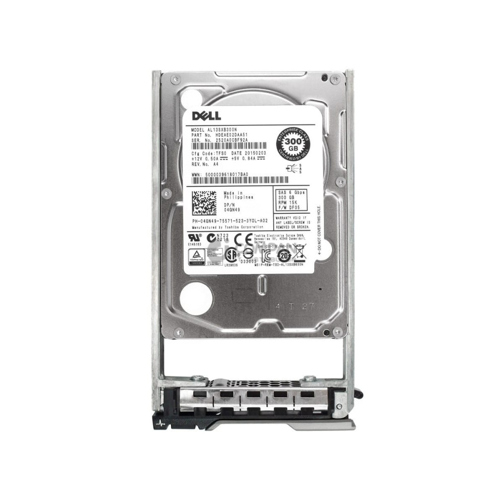 4GN49 DELL HDD 300GB 15K SAS 6G 2.5" SFF HOT-SWAP