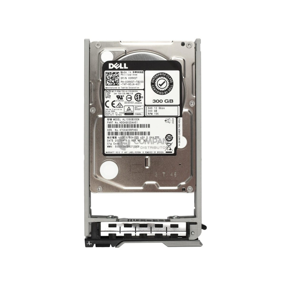 0RVDT DELL HDD 300GB 15K SAS 12G 2.5" SFF HOT-SWAP
