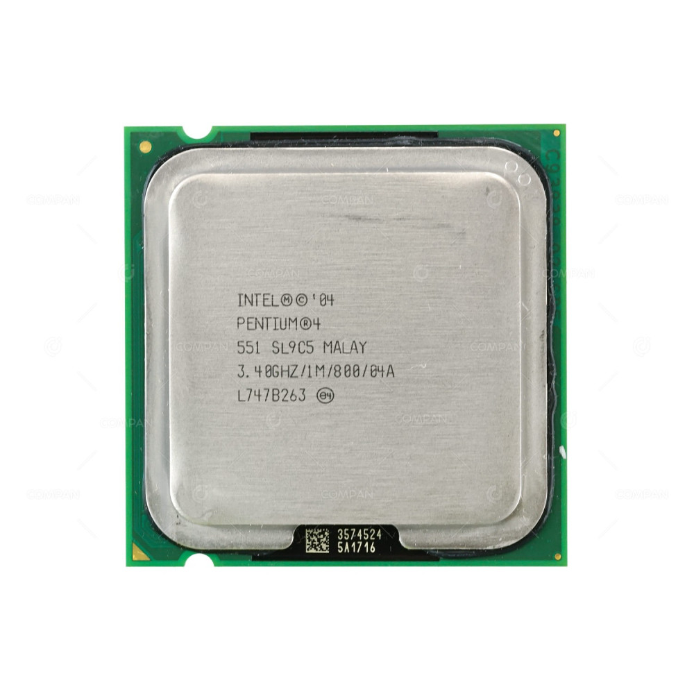 SL9C5 INTEL PENTIUM 4 551 3.40GHZ 1CORE 1MB CACHE 84W SOCKET LGA775