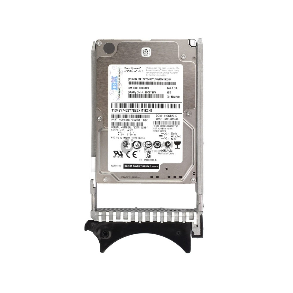 00E6169 IBM HDD 146GB 15K 2.5" SFF SAS HOT-SWAP FOR POWER SERIES