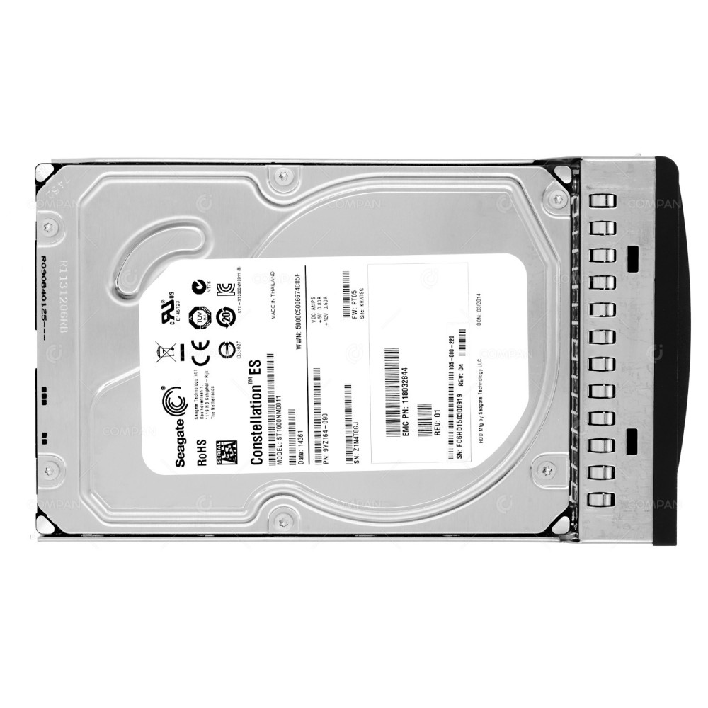 105-000-220 EMC HDD 1TB 7.2K SATA 6G 3.5" LFF HOT-SWAP