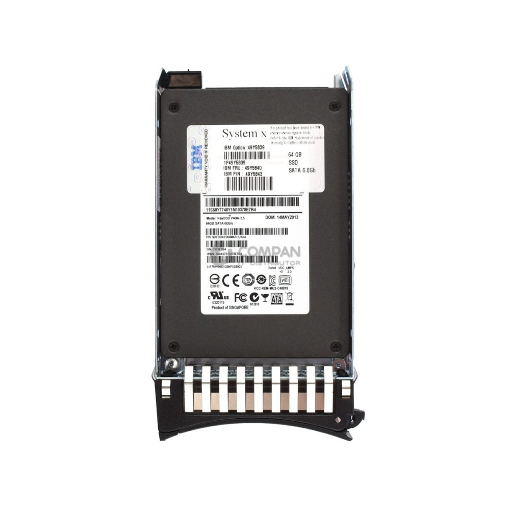 49Y5840 IBM SSD 64GB SATA 6G 2.5" SFF