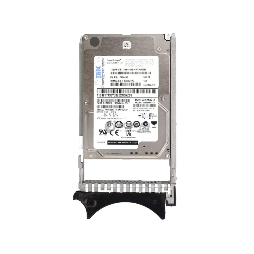 74Y6496 IBM 300GB 15K RPM 2.5 SFF SAS HOT-SWAP FOR POWER SERIES