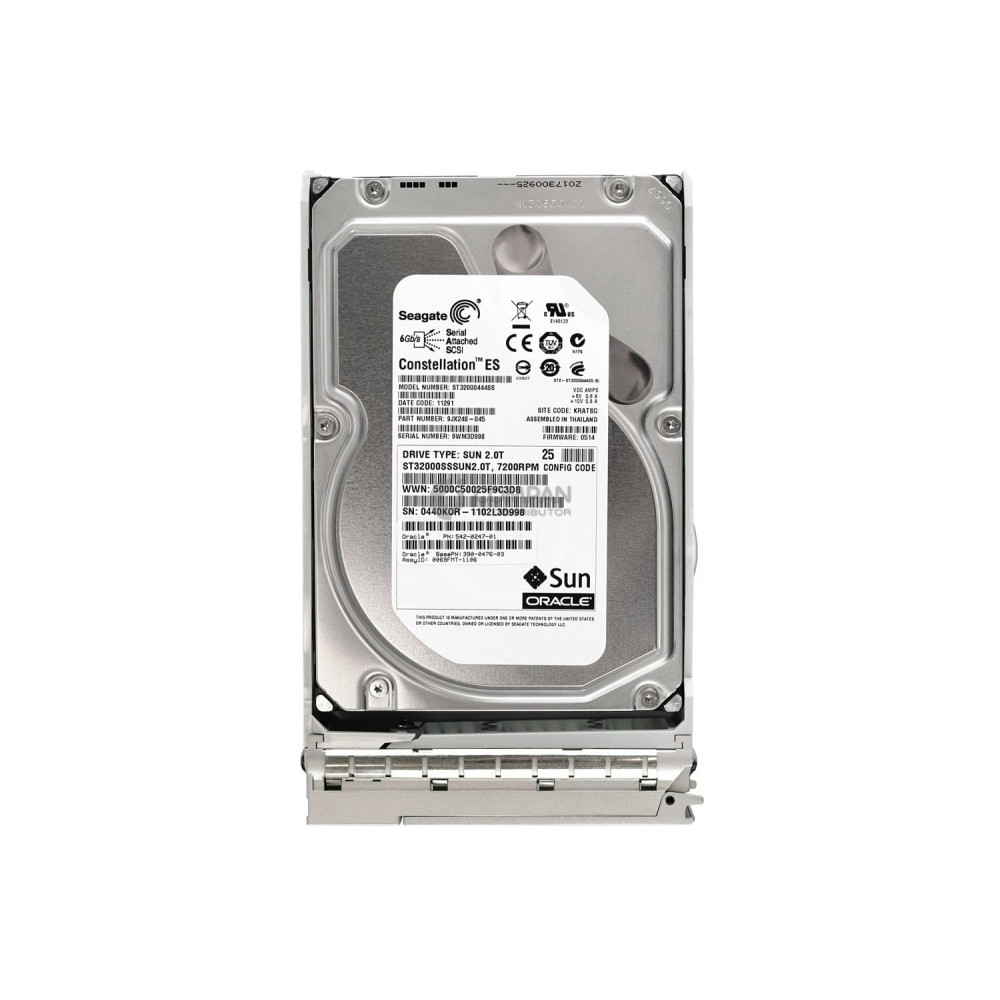 542-0247-01 SUN HDD 2TB 7.2K SAS 6G 3.5" LFF HOT-SWAP
