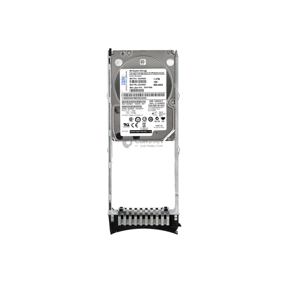 00AR327 IBM HDD 1.2TB 10K SAS 6G 2.5" SFF HOT-SWAP STORWIZE V7000 G2