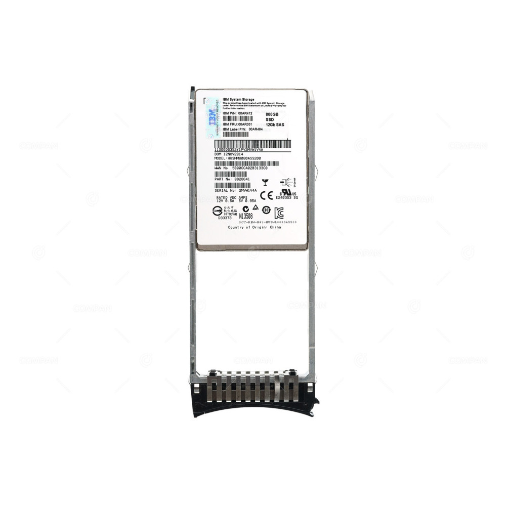 00AR331 IBM SSD 800GB SAS 12G 2.5" SFF HOT-SWAP FOR STORWIZE V7000 G2