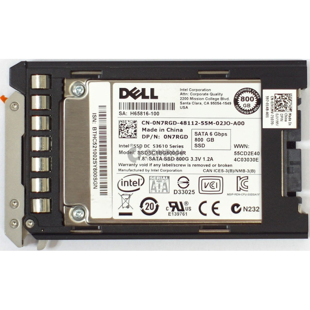 N7RGD DELL SSD 800GB USATA 6G 1.8'' MU