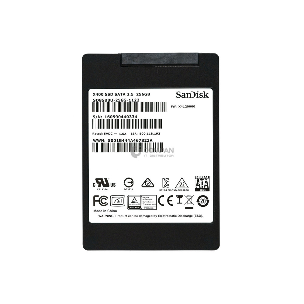 SD8SB8U-256G-1122 SANDISK SSD 256GB SSD SATA 2.5" SFF