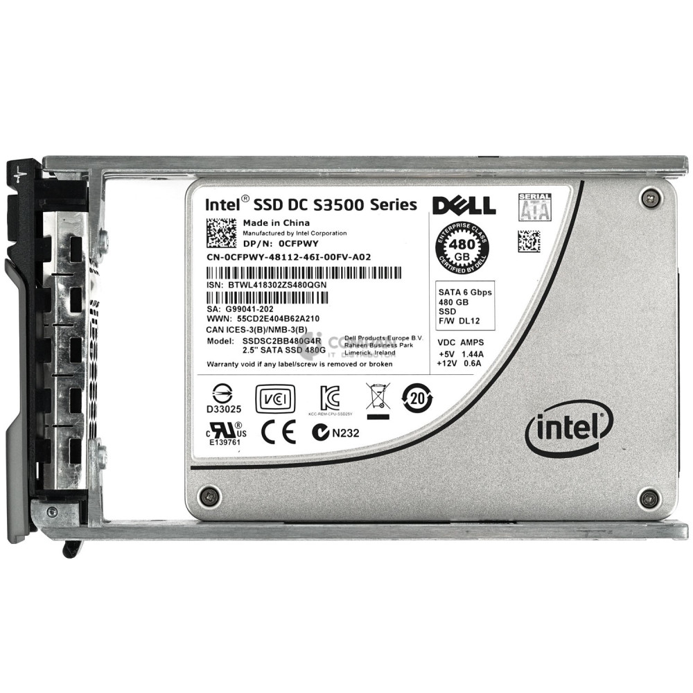 CFPWY DELL SSD 480GB SAS 6G 2.5" SFF HOT-SWAP