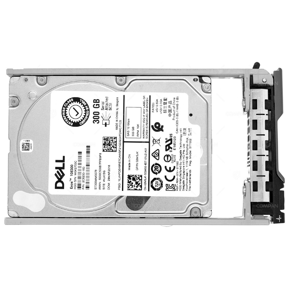 2M5JK DELL HDD 300GB 10K SAS 6G 3.5" LFF FOR G13 SERVERS