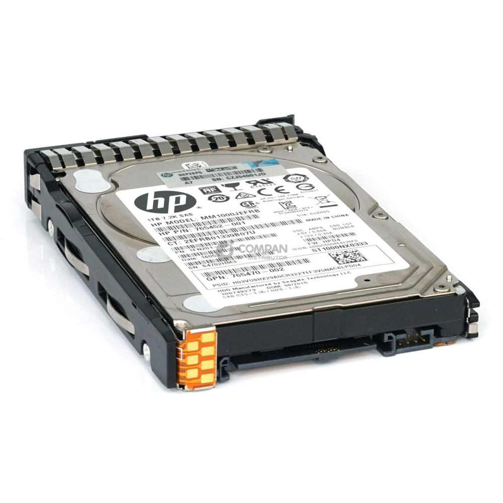 765872-001 HP HDD 1TB 7.2K SAS 12G 2.5" SFF
