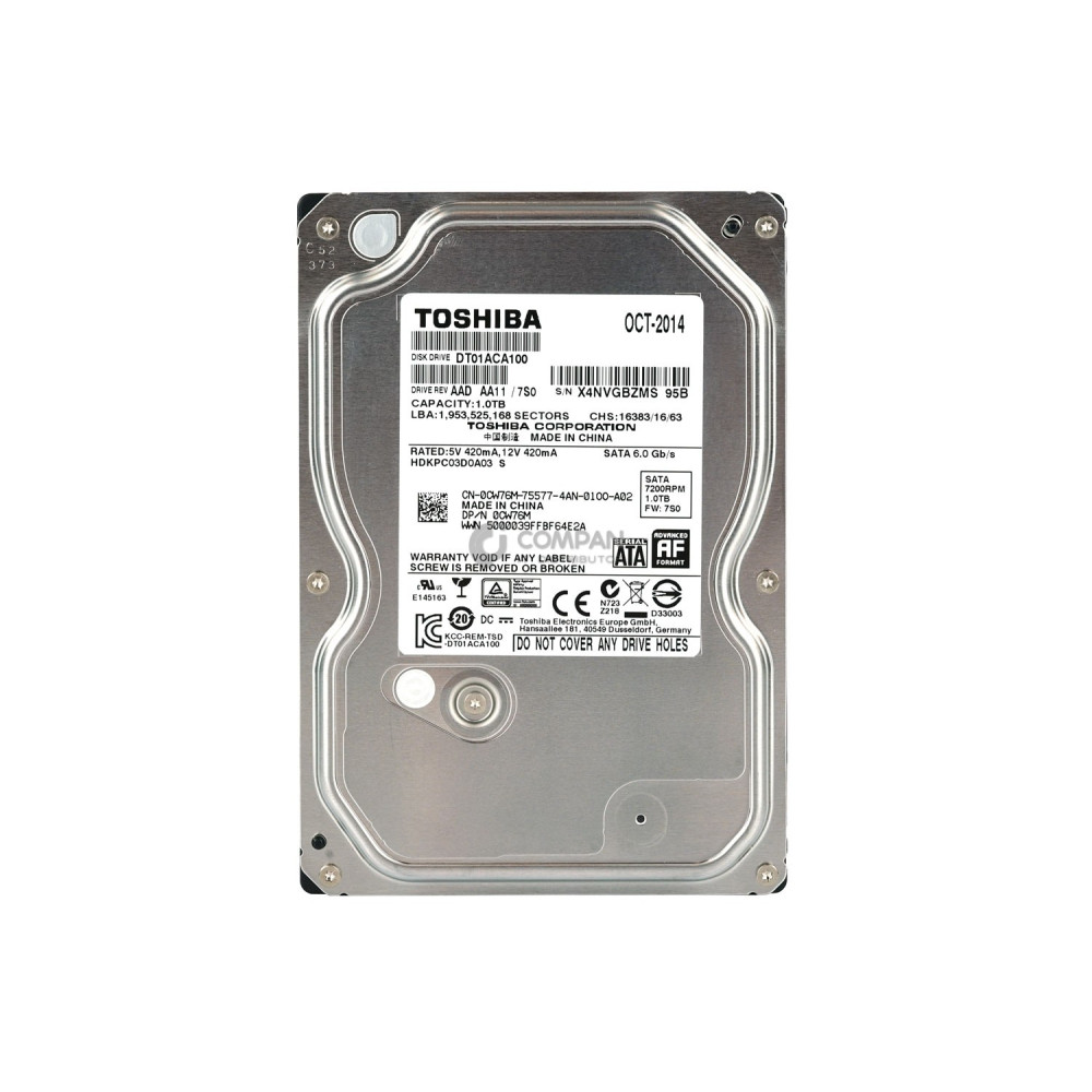 CW76M DELL HDD 1TB 7.2K SATA 6G 3.5" LFF