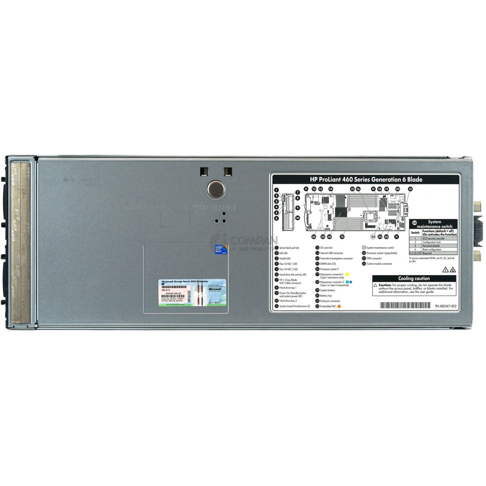 BL460C G6-2SFF HP PROLIANT BL460C G6 2X INTEL XEON X5570 @ 2.93GHZ RAM 16GB(8X 2GB DDR3 8X 1333MHZ ) ()