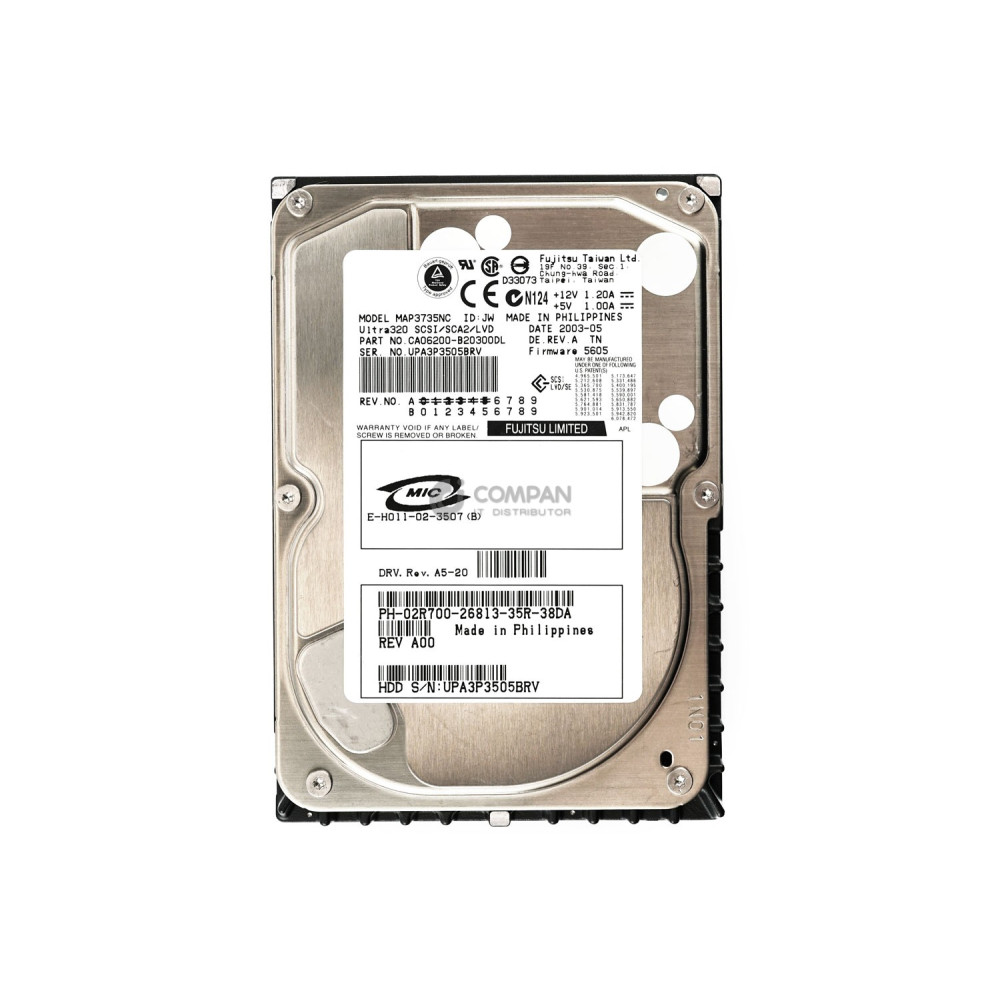 2R700 DELL HARD DRIVE 72.8GB 10K 3.5 U320 SCSI
