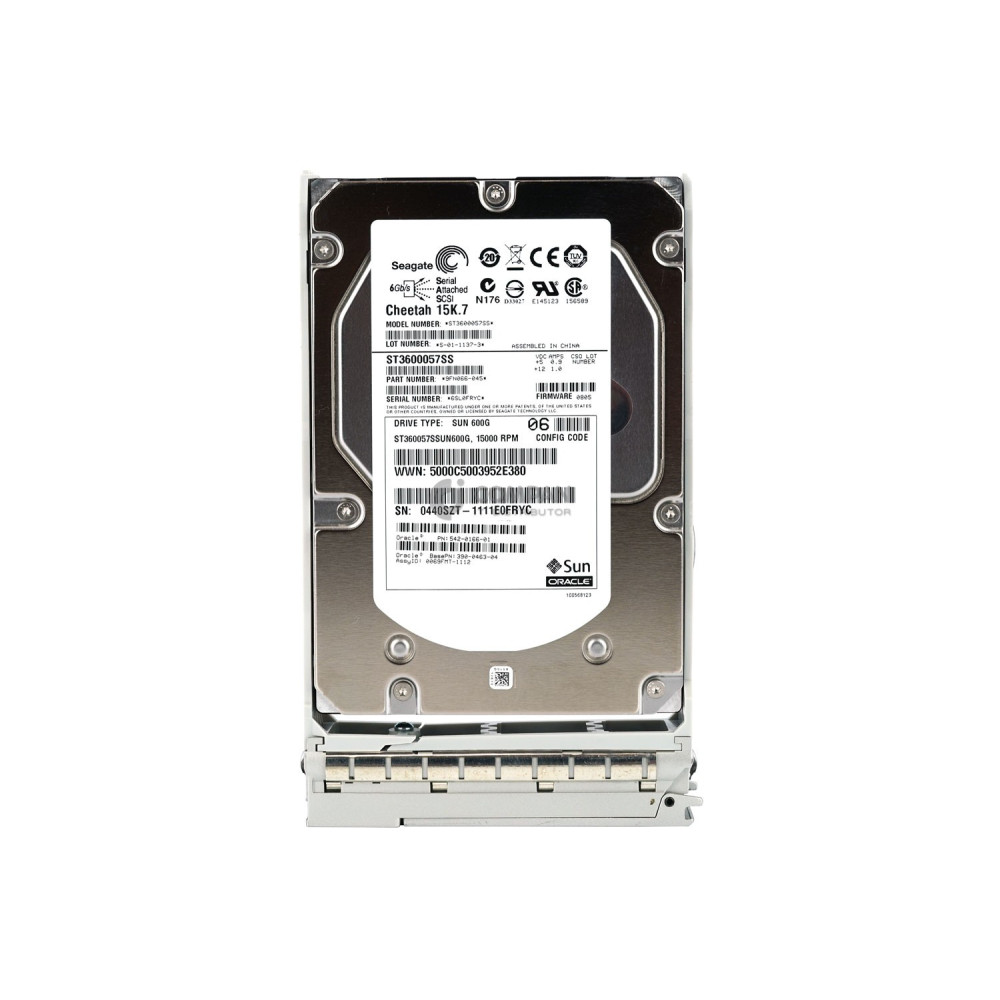 542-0166-01 SUN ORACLE HDD 600GB 15K SAS 6G 3.5" LFF HOT-SWAP