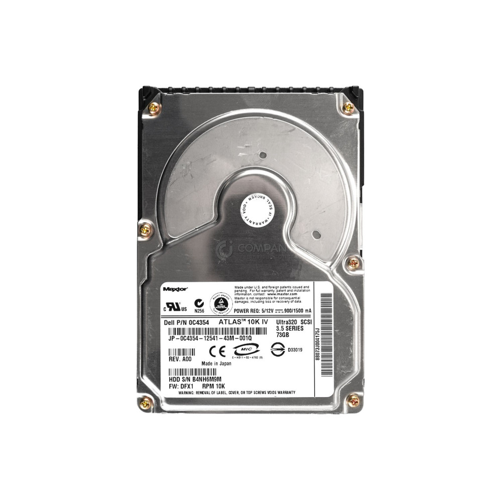 C4354 DELL HDD 73GB 10K U320 SCSI 3.5" LFF