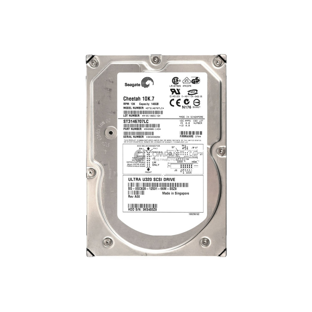 ST3146707LC DELL HARD DRIVE 146GB 10K 3.5 U320 SCSI