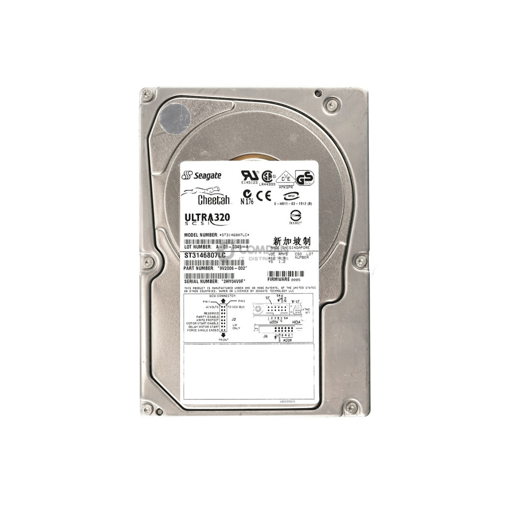 ST3146807LC SEAGATE HDD 146GB 10K U320 SCSI 3.5" LFF