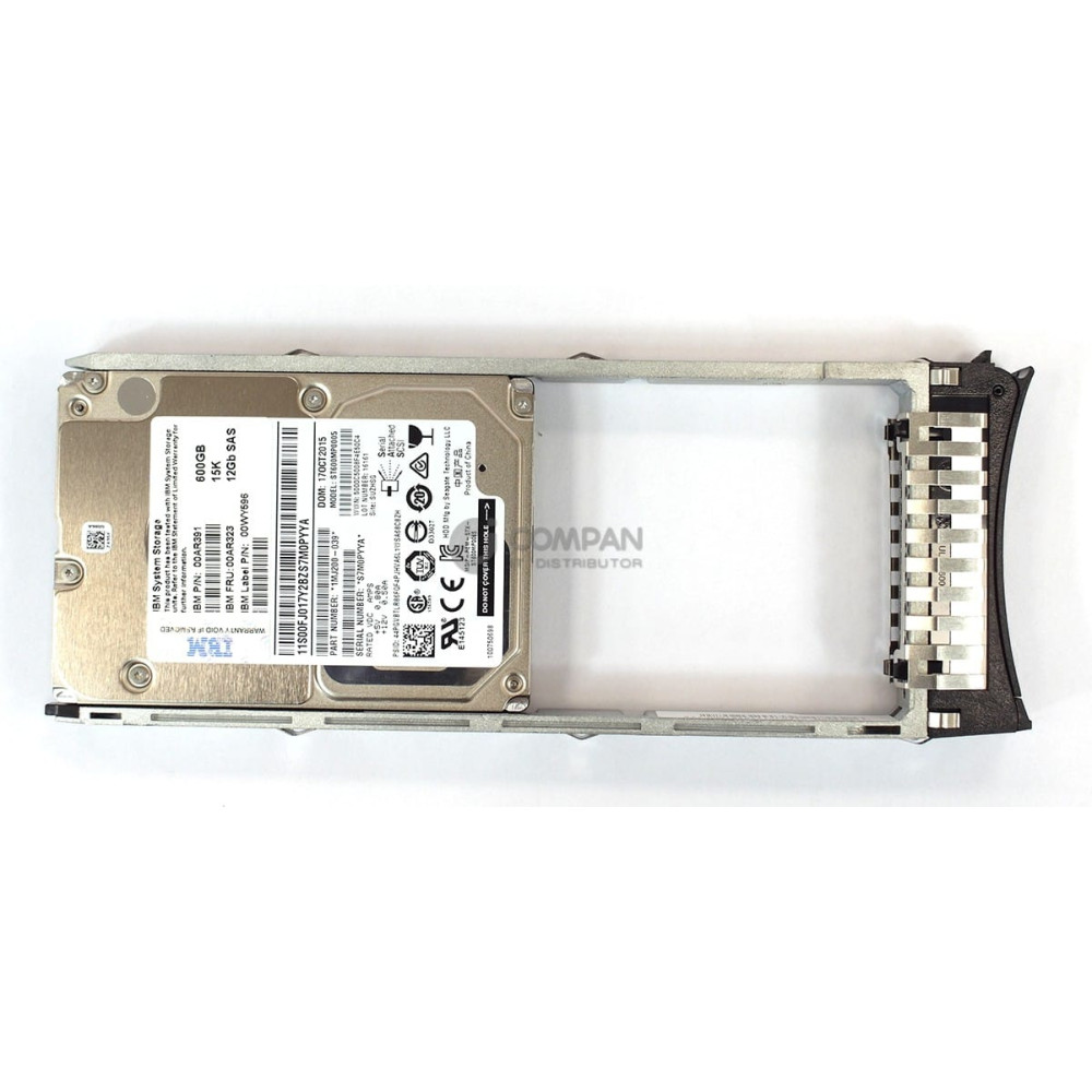 00AR323 IBM HDD 600GB 15K SAS 12G 2.5" SFF HOT-SWAP FOR V7000 G2
