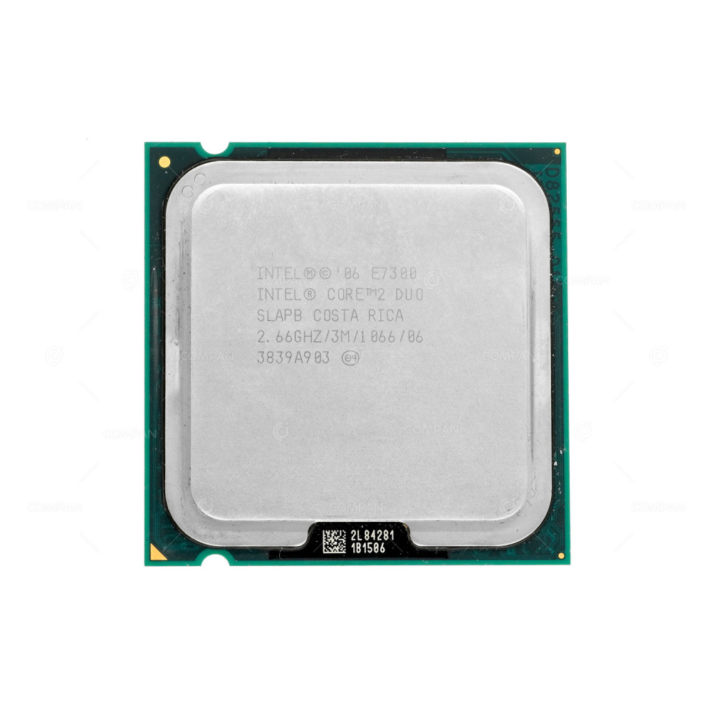 SLAPB INTEL CORE 2 DUO E7300 2.66GHZ 2CORE 3MB CACHE 65W SOCKET LGA775 EU80571PH0673M