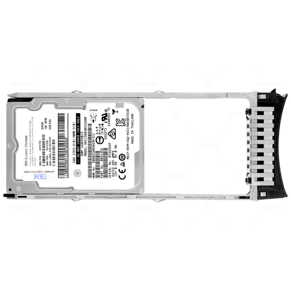 00Y2428 IBM HDD 300GB 15K SAS 6G 2.5" SFF HOT-SWAP FOR STORWIZE V3700
