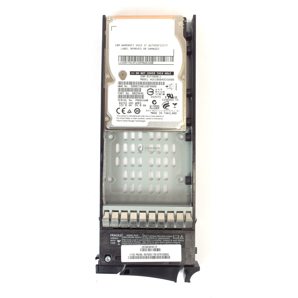 85Y5863 IBM HDD 450GB 10K SAS 6G 2.5" SFF HOT-SWAP FOR STORWIZE V7000