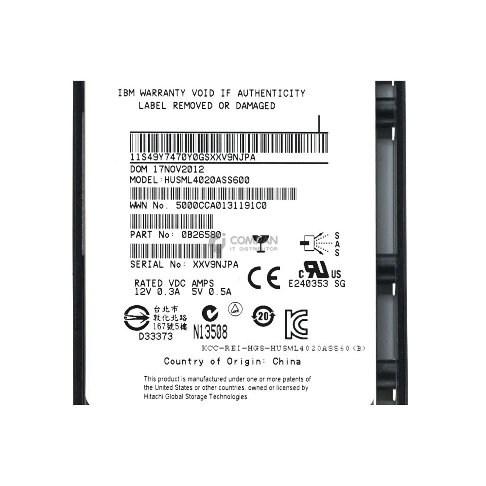 85Y6188 IBM SSD 200GB SAS 6G 2.5" SFF HOT-SWAP FOR STORWIZE V7000