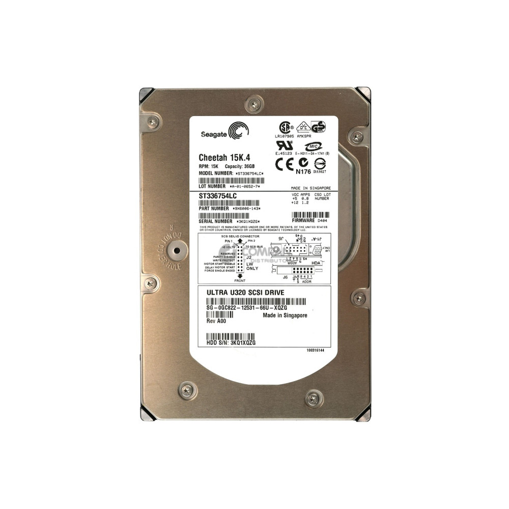 GC822 DELL 36GB 15K U320 3.5 SCSI HOT-SWAP