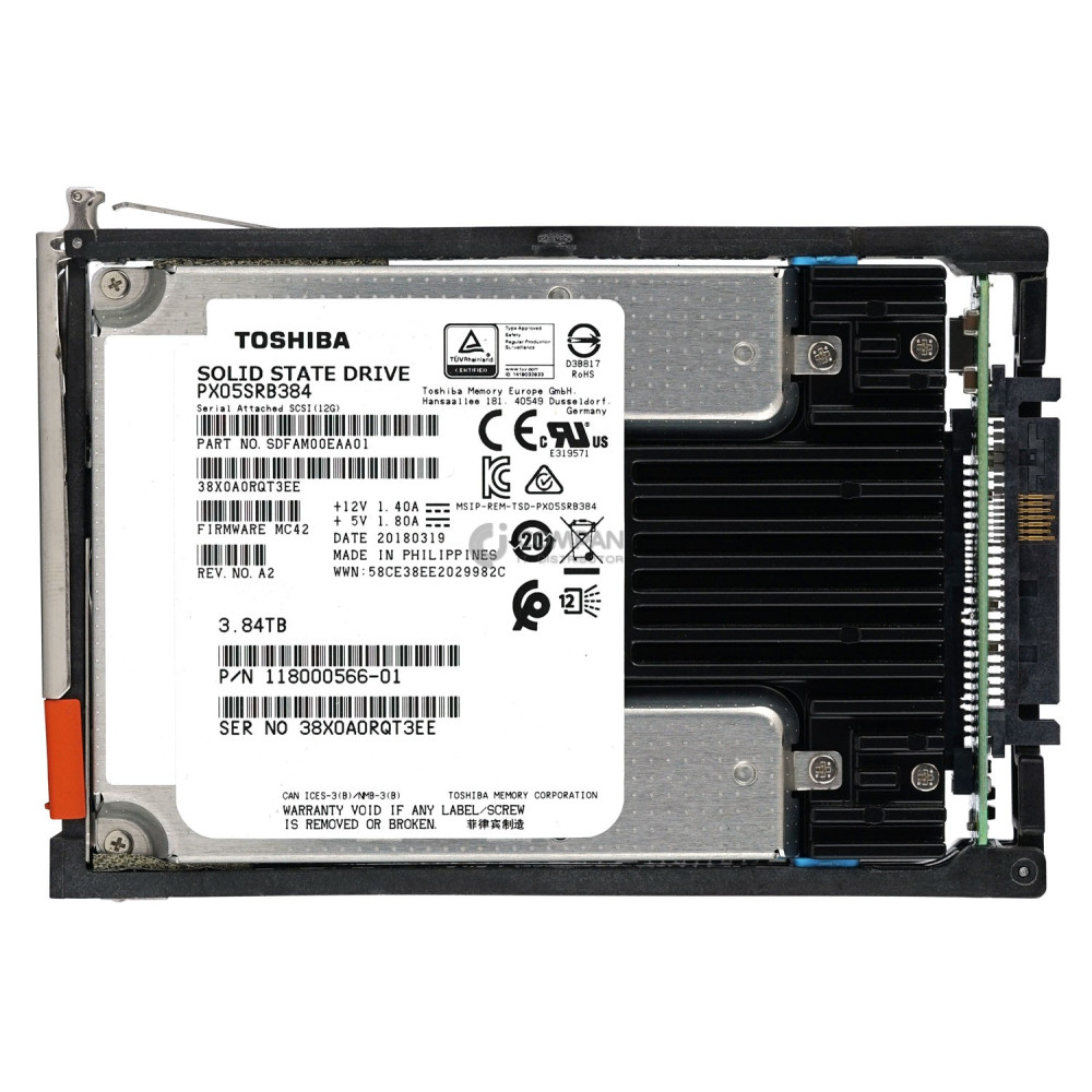 005052379 EMC SSD 3.84TB SAS 12G 2.5" SFF FLASH FOR UNITY DAE