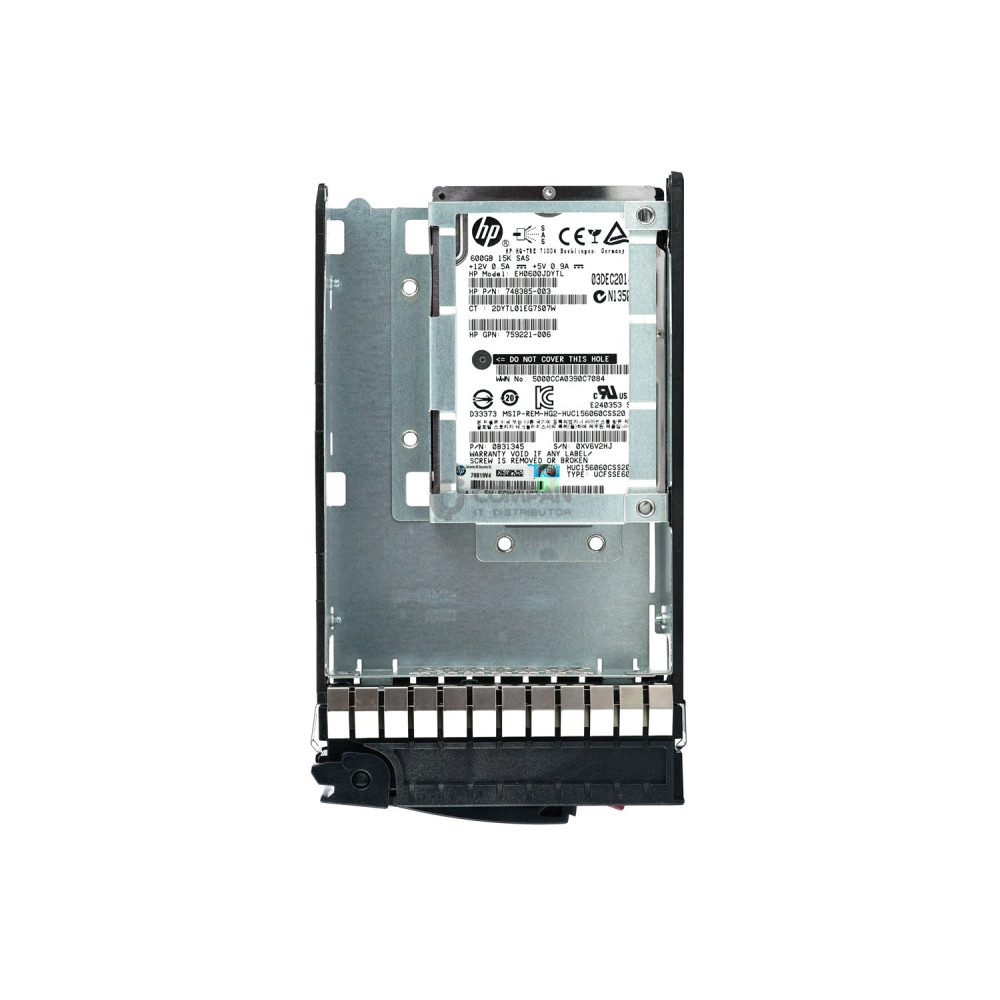 737574-001 HP HDD 600GB 15K SAS 12G 3.5" LFF