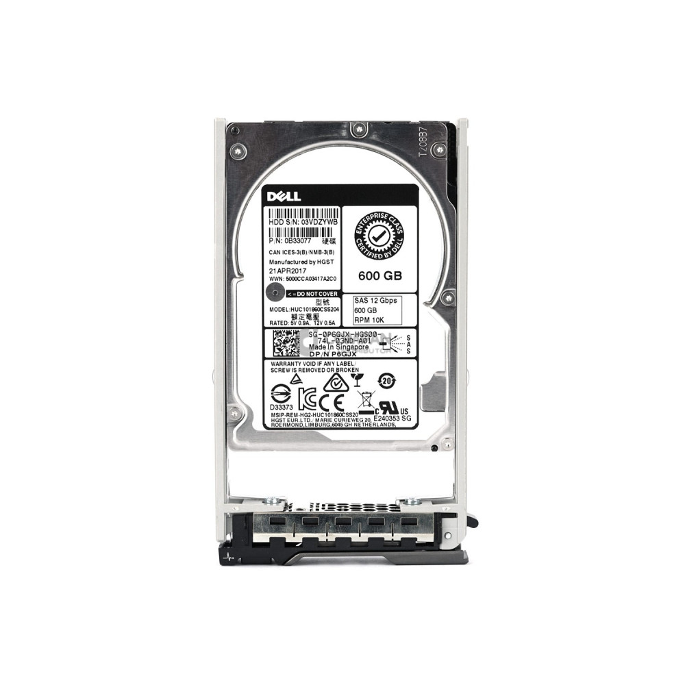 P6GJX DELL HDD 600GB 10K SAS 12G 2.5" SFF