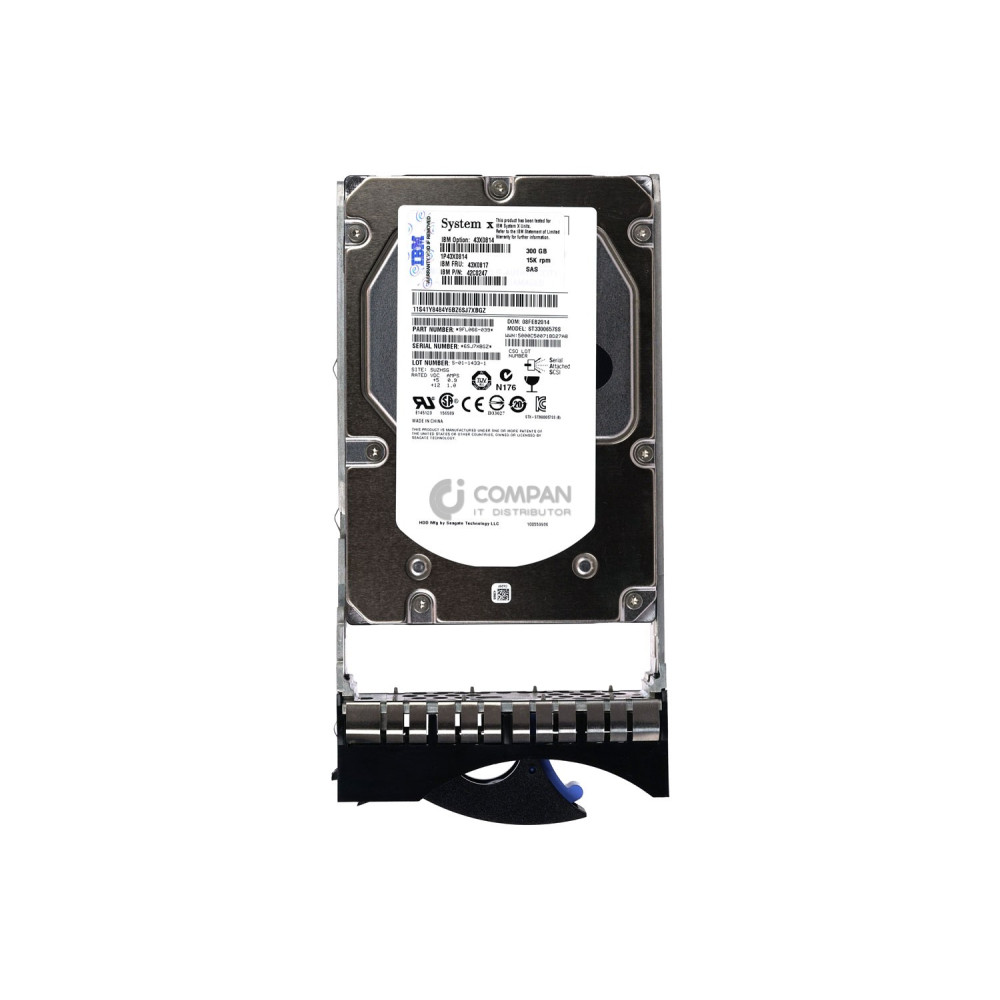 43X0817 IBM HDD 300GB 15K SAS 3G 3.5" LFF SIMPLE-SWAP