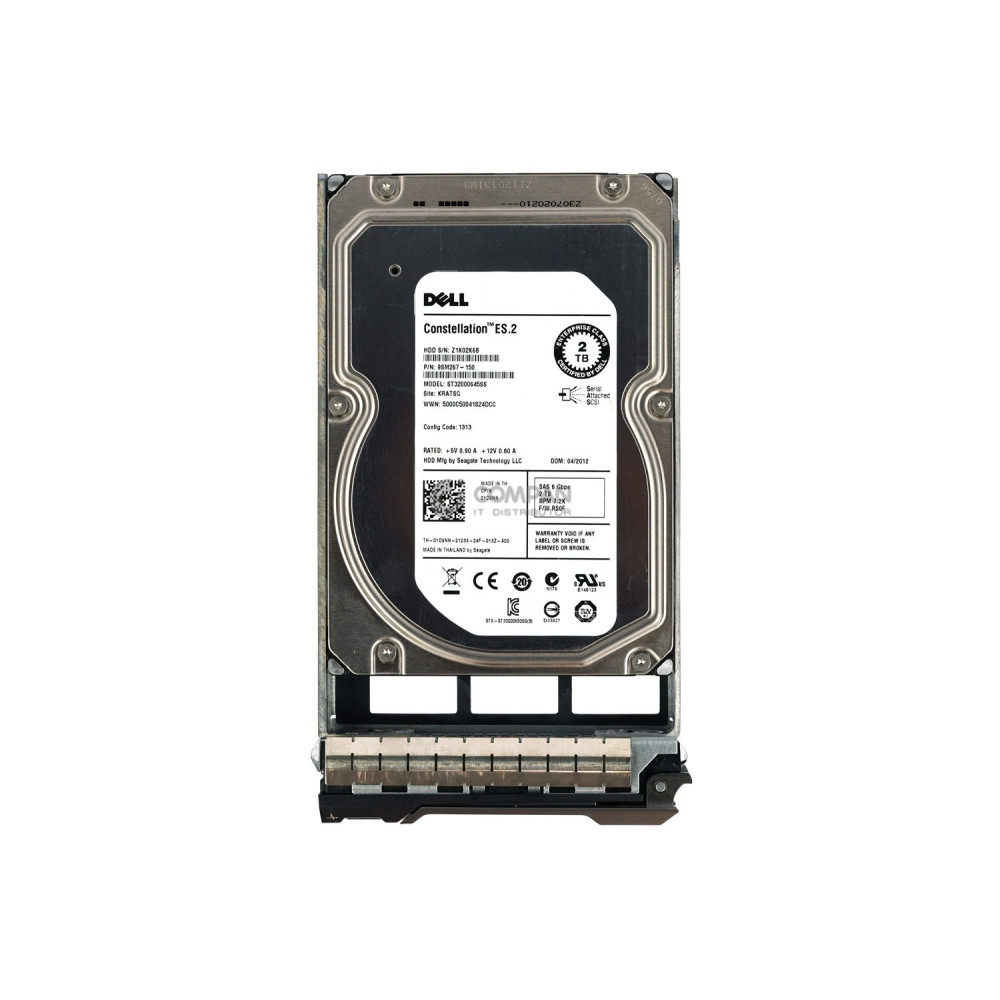 1D9NN DELL HARD DRIVE 2TB 7.2K 6G 3.5 SAS