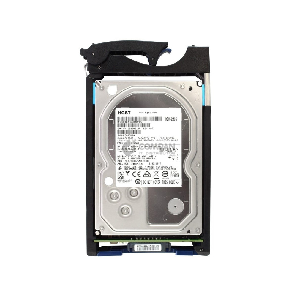 005051835 EMC HDD 2TB 7.2K SAS 6G 3.5" LFF HOT-SWAP FOR EMC DATADOMAIN