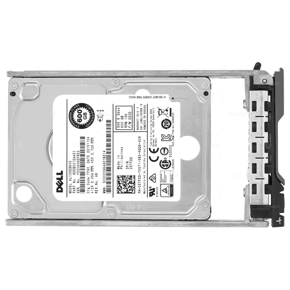 5TFDD DELL HDD 600GB 10K SAS 6G 2.5" SFF HOT-SWAP