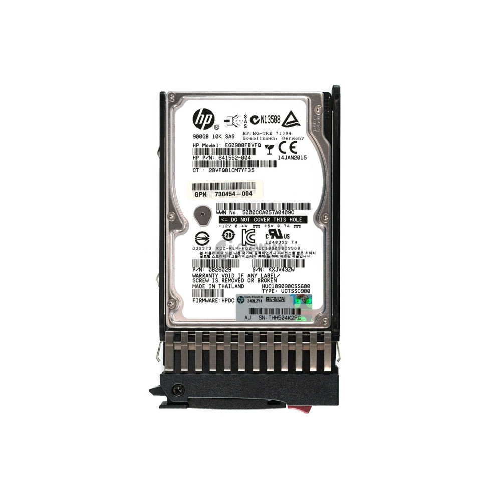 730703-001 HP HDD 900GB 10K SAS 6G 2.5" SFF HOT-SWAP