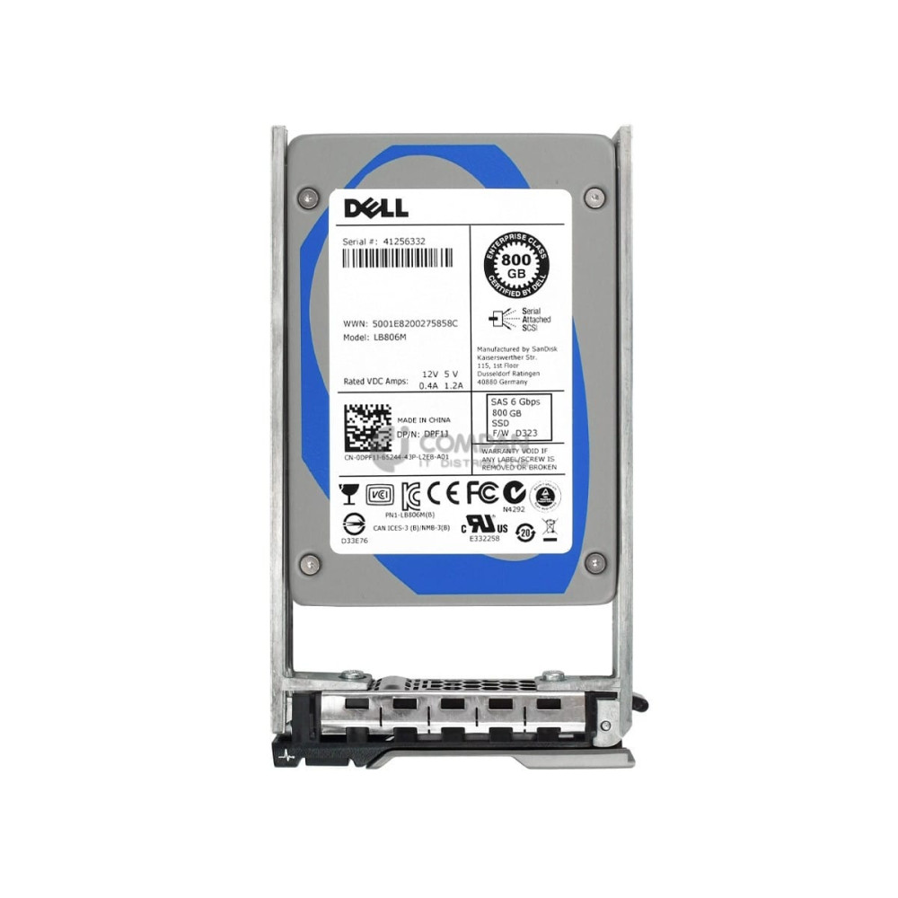DPF1J DELL 800GB 6G 2.5 SAS SSD