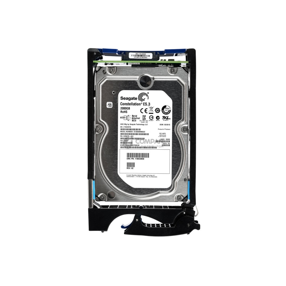 005050140-NEW EMC 2TB 7.2K 6G SAS 3.5 LFF HOT-SWAP