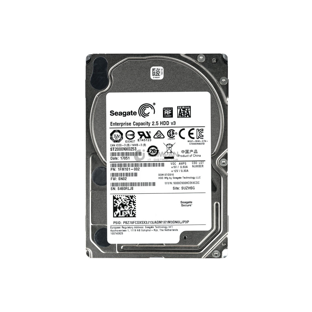 ST2000NX0253 SEAGATE HDD 2TB 7.2K SATA 6G 2.5" SFF