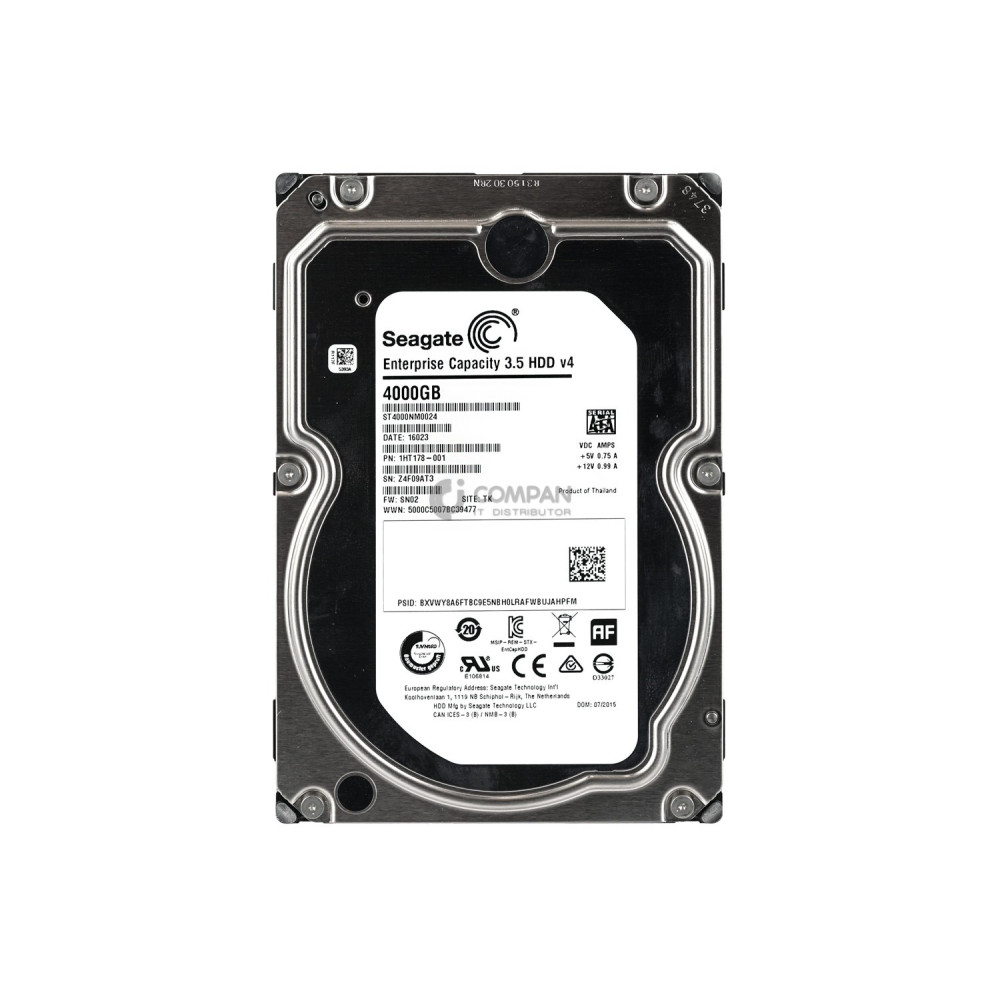 ST4000NM0024 SEAGATE HDD  4TB 7.2K SATA 6G 3.5" LFF
