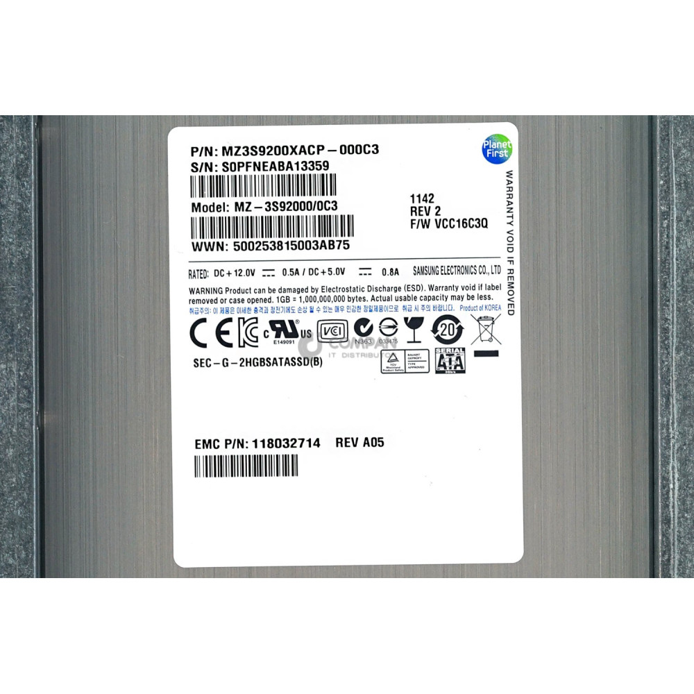 005049261 EMC SSD 200GB FATA 4G 3.5" LFF