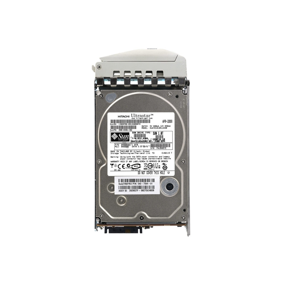 540-7594-01 SUN HDD 1TB 7.2K SATA 3G 3.5" LFF