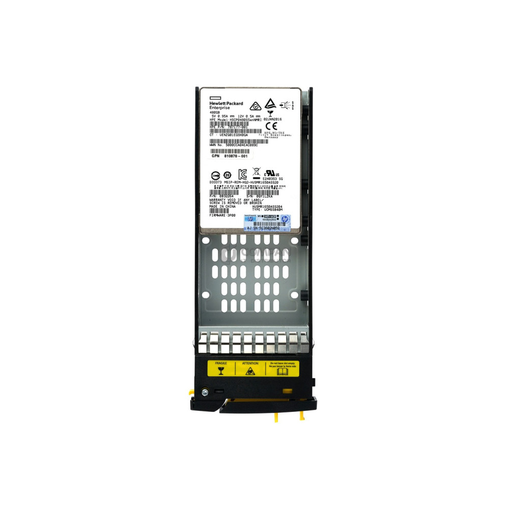 810774-001 HPE SSD 480GB SAS 6G 2.5" SFF FOR 3PAR STORESERV 8000