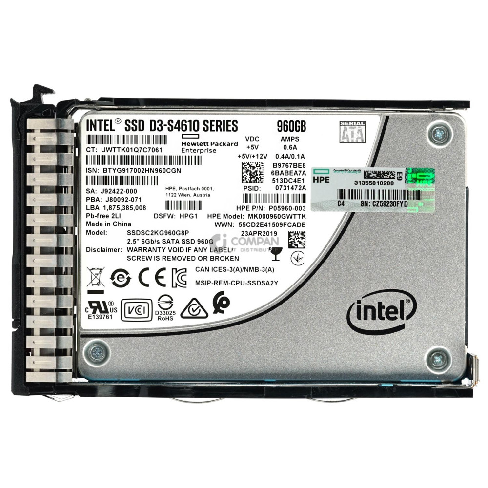 P08622-001 HP SSD 960GB SATA 6G 2.5" SFF