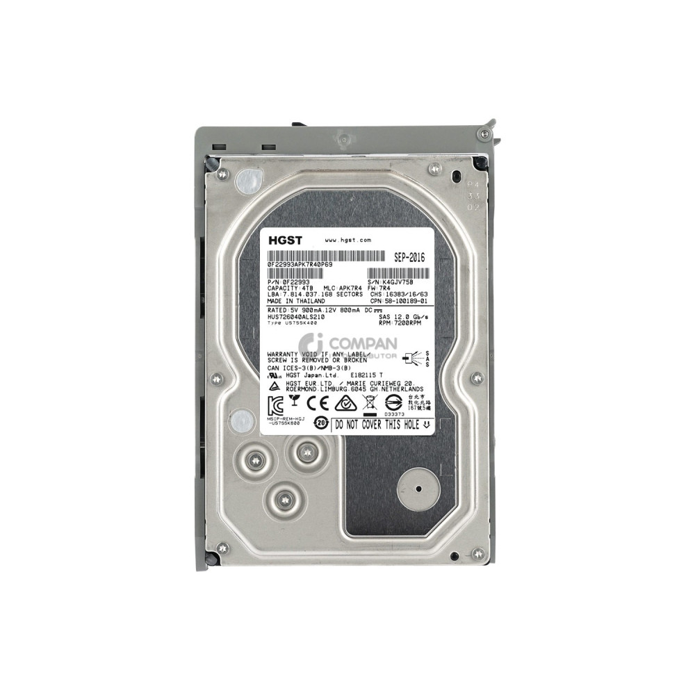 UCS-C3K-HD4TB CISCO HDD 4TB 7.2K SAS 12G 3.5" LFF HOT-SWAP